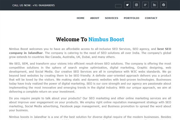 Nimbus Boost | Best SEO Company In Jalandhar | SEO Company In Jalandhar | SEO Services